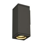 SLV Theo Światło Ścienne Aluminium Szary Plac | Zewnętrzna - IP44 - Nadaje Się Do 1x GU10 