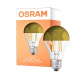 Osram Classic LED E27 Gruszka Włókno Mirror Złoty 4W 400lm - 827 Bardzo Ciepła Biel | Zamienne 35W