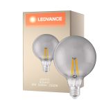 Ledvance Smart+ Wifi E27 Globe Classic Włókno palić 6W 540lm - 825 Bardzo Ciepła Biel | Ściemnianie - Zamienne 50W