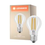 Ledvance Classic LED E27 Gruszka Włókno Przezroczysty 4.2W 470lm - 927 Bardzo Ciepła Biel | Najlepsze renderowanie kolorów - Ściemnianie - Zamienne 40W