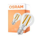 Osram Classic LED E27 Gruszka Włókno Przezroczysty 2.2W 470lm - 840 Zimna Biel | Ściemnianie - Zamienne 40W
