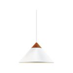 DFTP by Nordlux Kinto Lampa Wisząca Metal i Drewno Valkoinen | 420mm - Nadaje Się Do E27