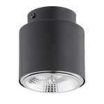Emibig Lampa sufitowa Nano Stal Czarny | Nadaje Się Do 1x GU10 (AR111) - Max 12W