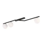 Emibig Lampa sufitowa Naton Stal Czarny | Nadaje Się Do 3x E14 - Max 10W