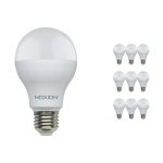Opakowanie 10x Noxion Lucent Classic LED E27 Gruszka Matowy 13W 1521lm - 830 Ciepła Biel | Zamienne 100W