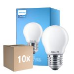 Opakowanie 10x Philips Corepro LED Lustre E27 Piłka Matowy 6.5W 806lm - 827 Bardzo Ciepła Biel | Zamienne 60W