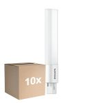 Opakowanie 10x Philips CorePro PL-S LED 5W - 840 Zimna Biel | 2-Piny - Zamienne 11W