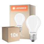 Opakowanie 10x Ledvance Classic LED E27 Gruszka Matowy 5.9W 806lm - 827 Bardzo Ciepła Biel | Ściemnianie | mable - Zamienne 60W