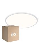 Opakowanie 6x Nordlux LED Lampa sufitowa Oja 42 Valkoinen 24W 2200lm - 830-840 CCT | IP54 - Ściemnianie