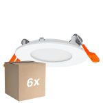 Opakowanie 6x Ledvance LED Downlight Slim Recess Valkoinen 4.5W 240lm 110D - 840 Zimna Biel | 85mm - Aukko 72mm