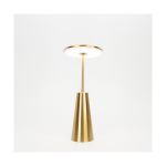 Eglo Lampa Stołowa Piccola Stal Złoty 2W 270lm - 824-830-840 CCT | IP54 - Touch Ściemnianie - USB-C
