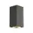 SLV Big Theo Up/Down Światło Ścienne Aluminium Antracyt | IP44 - Zewnętrzna - Nadaje Się Do 2x GU10 Max. 75W - Ściemnianie