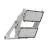 Ledvance LED Iluminacja Max Aluminium Szary 900W 156900lm 65x120D - 730 Ciepła Biel | IP66 - Asymetryczny
