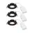 Opakowanie 3x Nordlux Downlight Monolo Czarny 4.8W 450lm 36D - 830 Ciepła Biel | 82mm - IP20 - 3-Stopniowy Ściemnianie