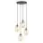 Emibig Lampa Wisząca Astral Stal Czarny | Nadaje Się Do 4x E14 - Max 10W