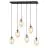Emibig Lampa Wisząca Astral Stal Czarny | Nadaje Się Do 6x E14 - Max 10W