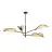 Emibig Lampa sufitowa Vene Stal Czarny | Nadaje Się Do 4x E14 - Max 10W