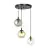 Emibig Lampa Wisząca Cosmo Stal Czarny | Nadaje Się Do 3x E14 - Max 10W