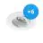 Opakowanie 6x Noxion Wpuszczany Spot Logic MR16 uchylny Valkoinen | Aukko 80mm - GU10 Trzonek