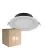 Opakowanie 6x Noxion LED Downlight Hera Mieszkanie Wpuszczany Valkoinen 15W 1500lm 80D - 827-830-840 CCT | 168mm - Aukko 144mm