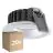 Opakowanie 20x Ledvance LED Spot Air Fix Aluminium srebro 6W 510lm 36D - 930 Ciepła Biel | Aukko 68mm - IP65 - Najlepsze renderowanie kolorów - Ściemnianie