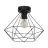 Eglo Lampa sufitowa Tarbes Stal Czarny | IP20 - Nadaje Się Do 1x E27 