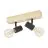 Eglo Lampa sufitowa Townshend 3 Drewno Stal Czarny | IP20 - Nadaje Się Do 2x E27 