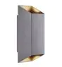 Nordlux Nico Światło Ścienne Aluminium Antracyt Up & Down | IP54 - Nadaje Się Do 2x GU10