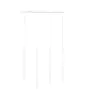 Emibig Lampa Wisząca Selter Stal Valkoinen | Nadaje Się Do 4x G9 - Max 8W