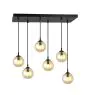 Emibig Lampa Wisząca Cosmo Stal Czarny | Nadaje Się Do 6x E14 - Max 10W