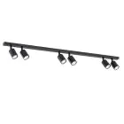 Emibig Lampa sufitowa Flash Stal Czarny | Nadaje Się Do 6x GU10 - Max 8W