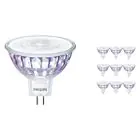 Opakowanie 10x Philips Master Value LED Spot GU5.3 MR16 7.5W 660lm 60D - 940 Zimna Biel | Najlepsze renderowanie kolorów - Ściemnianie - Zamienne 50W