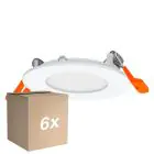 Opakowanie 6x Ledvance LED Downlight Slim Recess Valkoinen 4.5W 240lm 110D - 840 Zimna Biel | 85mm - Aukko 72mm